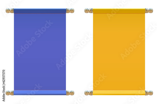 Set of Signs made of  cloth. Vector illustration