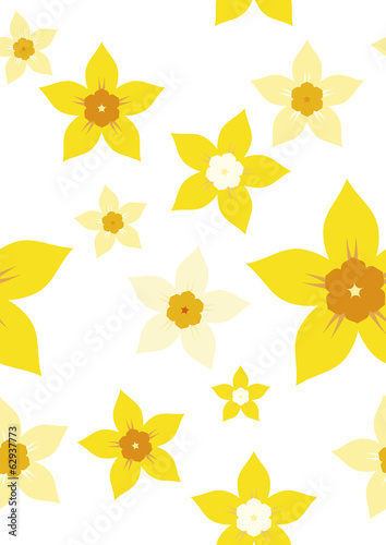 seamless daffodil repeat