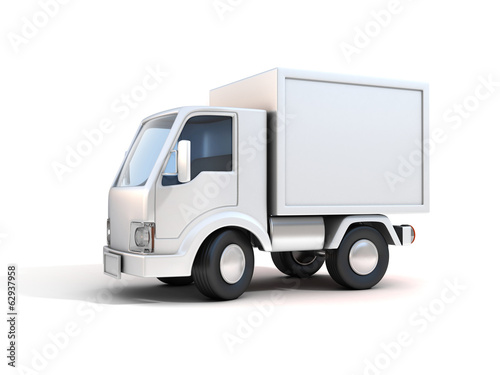 delivery truck - copy space