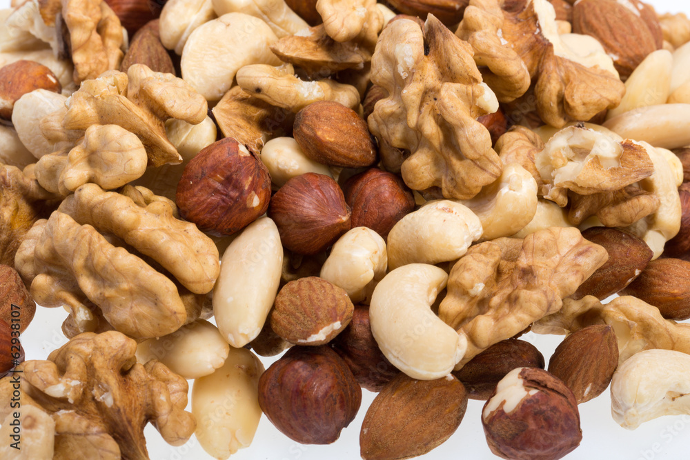 background of mixed nuts background of mixed nuts