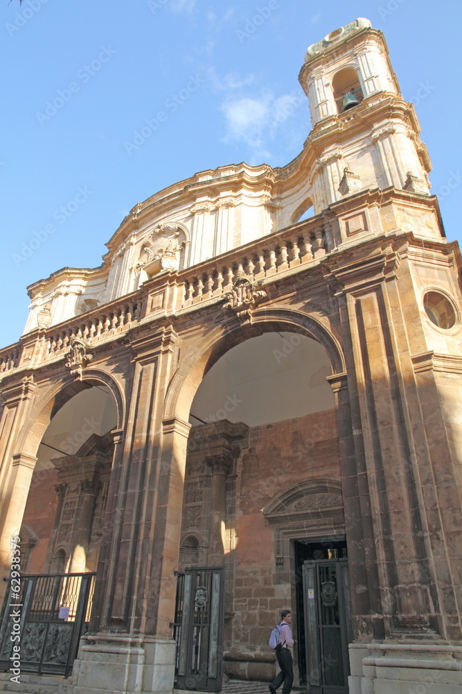 San Lorenzo cathedral in Trapani Sicily island Italy