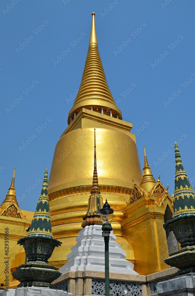 golden chedi at Grand Palace in Bangkok