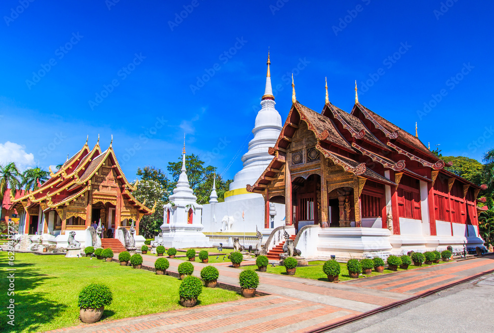 Wat Phra Sing in Chiang Mai province of Thailand