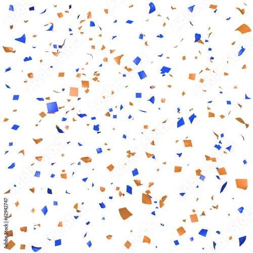Colored paper in flight