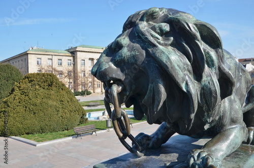 Lion, Statue of Liberty, Russe, Pyce Bulgaria photo