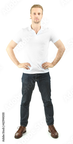 Handsome young man isolated...