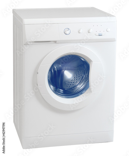 Washing machine isolated on the white background