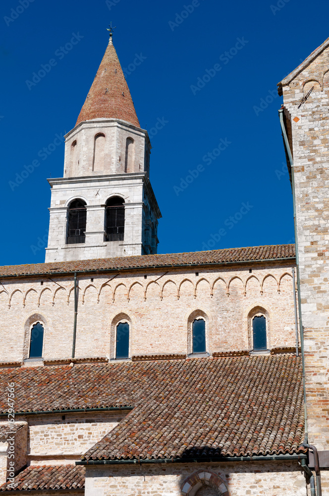 Tower and rooftops of Aquileia Basilica