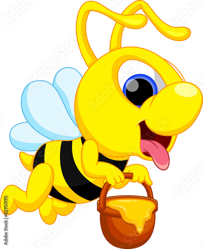 Cute bee cartoon