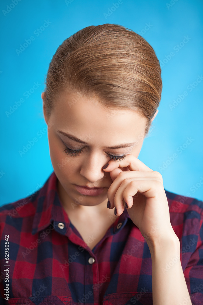 portrait of the girl. Fatigue, depression, portrait of the girl. Fatigue, depression,