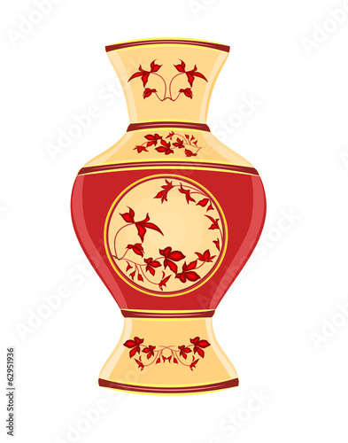 Vase part of porcelain
