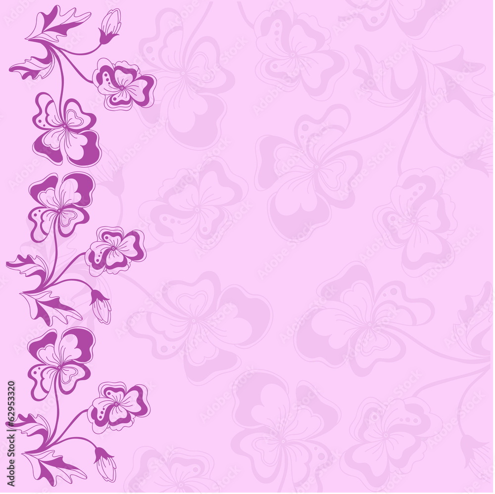 Card design. Stylized vector drawing.Flowers Card design. Stylized vector drawing.Flowers