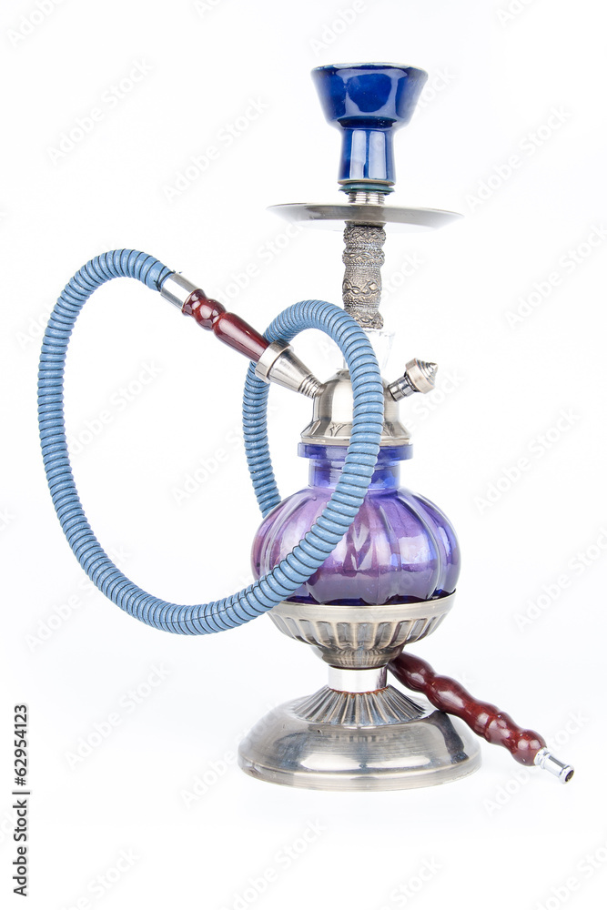 Eastern hookah isolated on white background Eastern hookah isolated on white background