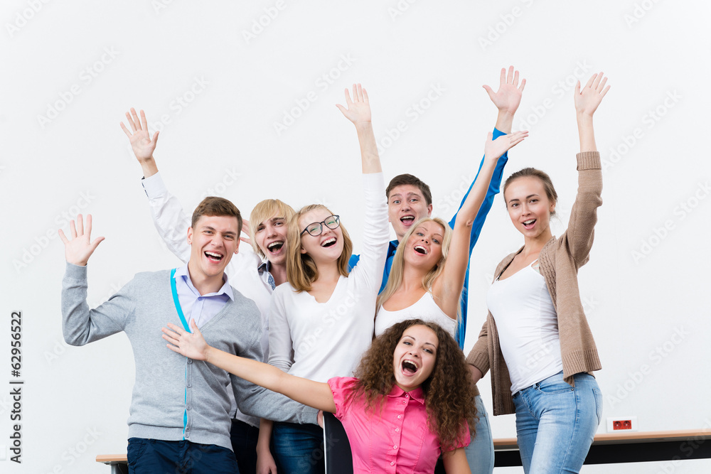 students in the class raised their hands students in the class raised their hands