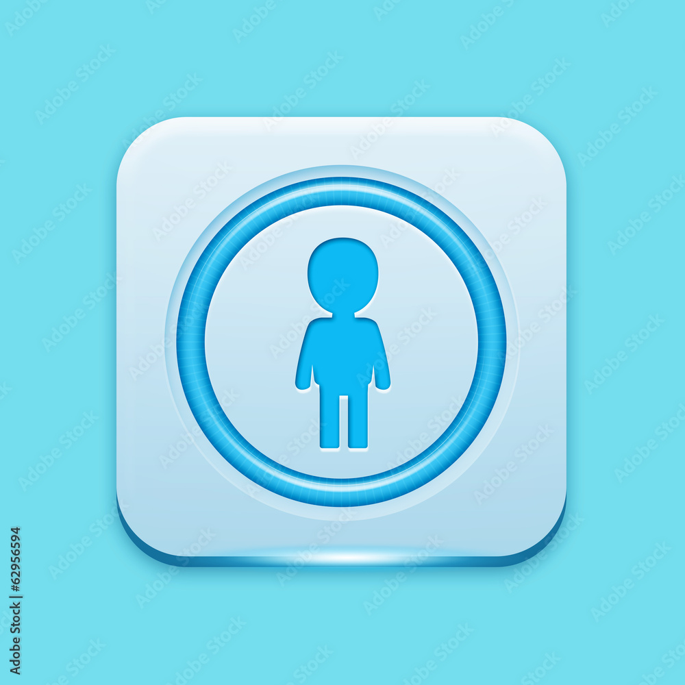 Blue icon edge light Blue icon edge light