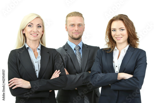 Group of business people is...