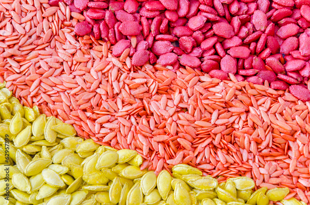 Colorful seeds texture using as background Colorful seeds texture using as background