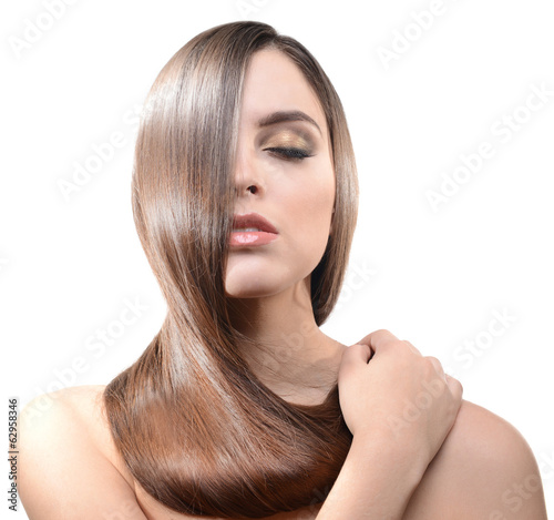 Beautiful young woman with ...