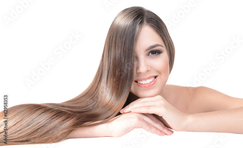 Beautiful young woman with ...