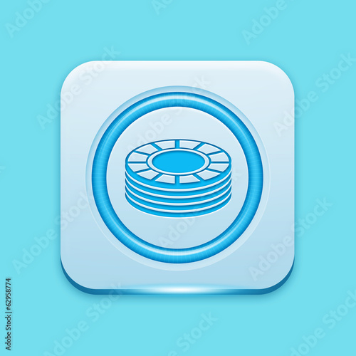 Blue icon edge light