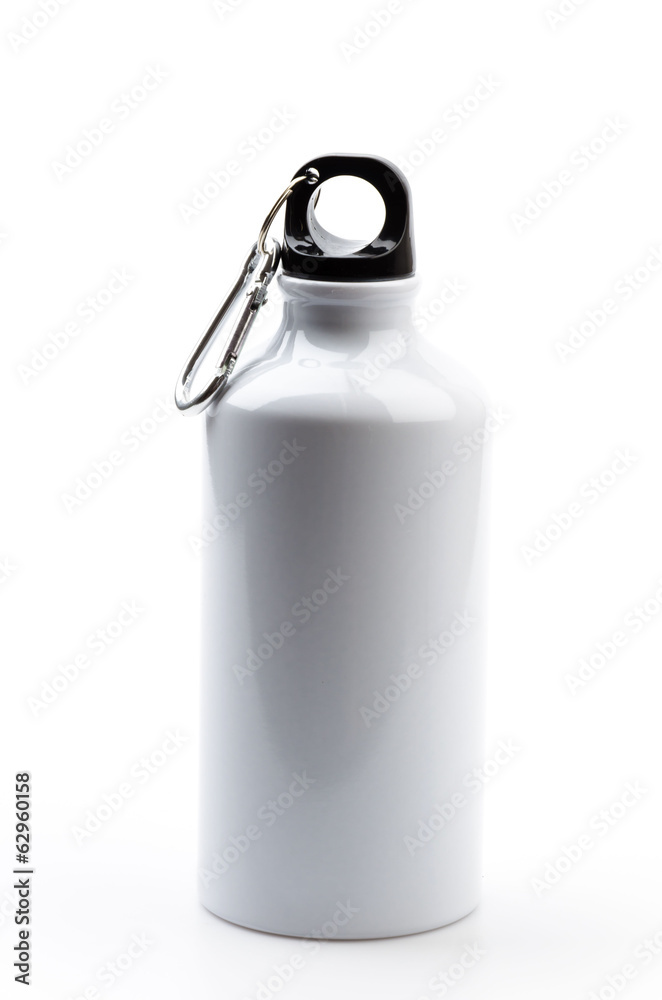 Stainless bottle water isolated white background Stainless bottle water isolated white background