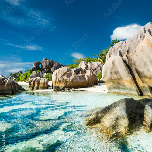 Anse Sous d'Argent beach with granite boulders