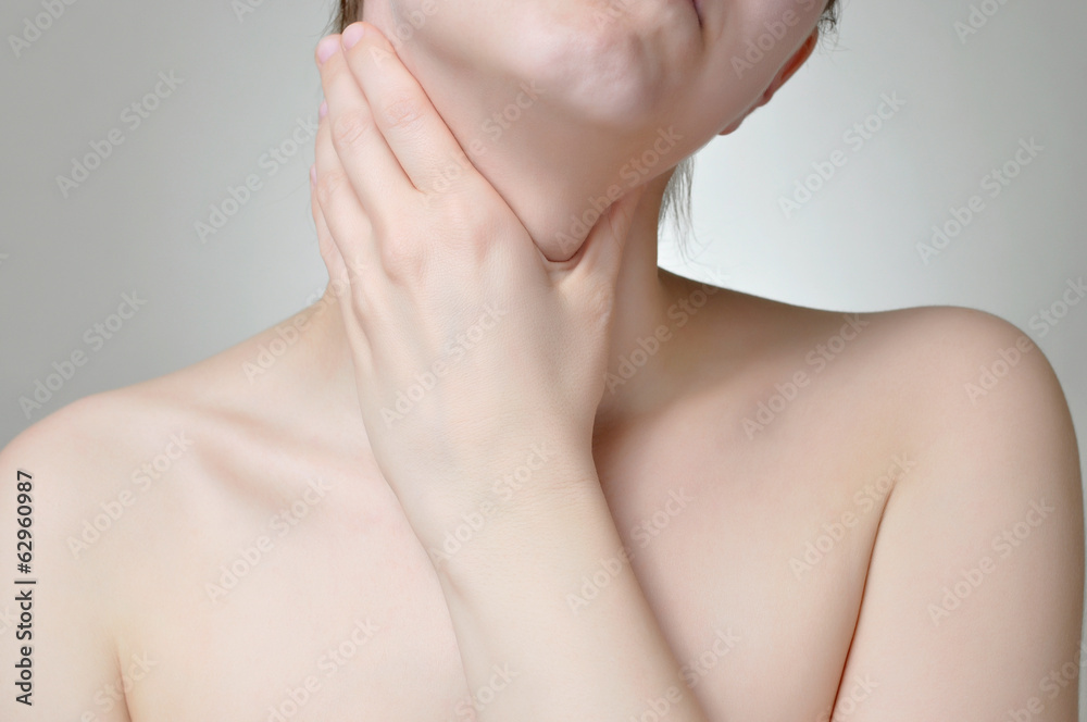 Fototapeta premium Throat pain