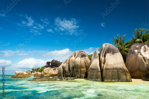 Anse Sous d'Argent beach with granite boulders