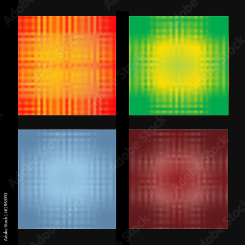 Mosaic disco textures set