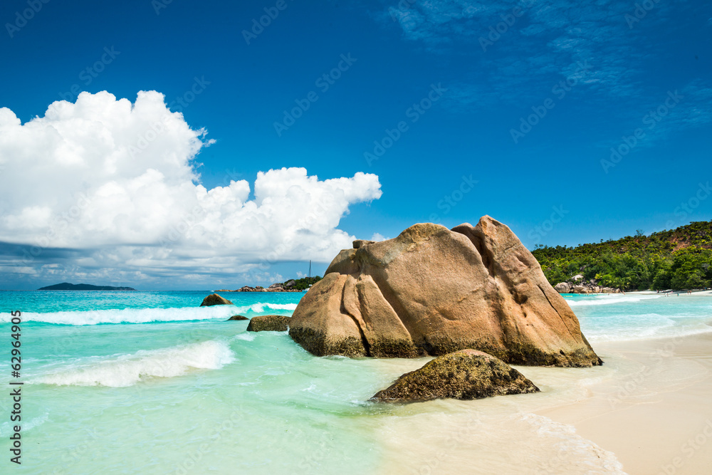 Obraz premium Anse Lazio beach, Praslin island, Seychelles