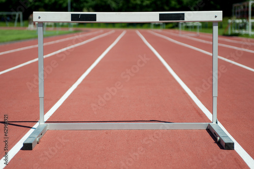 Hurdle on the stadium