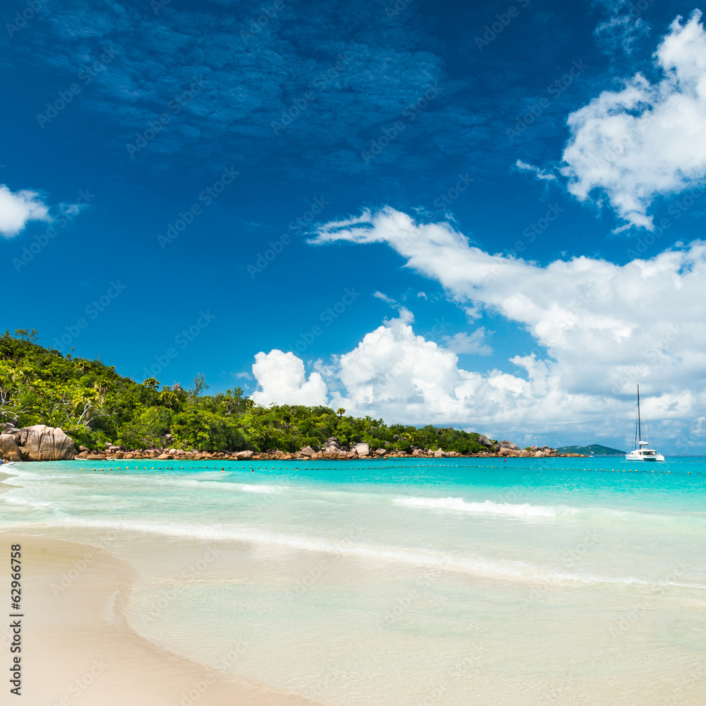 Fototapeta premium Anse Lazio beach, Praslin island, Seychelles