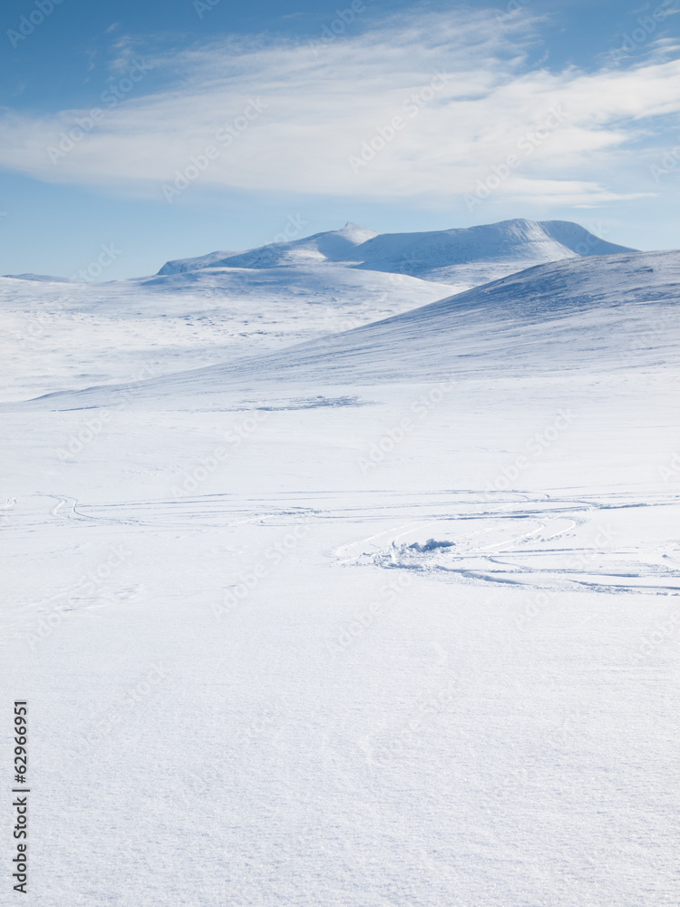 winter mountain landscape