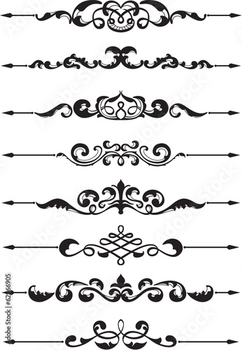 Ornate divide lines