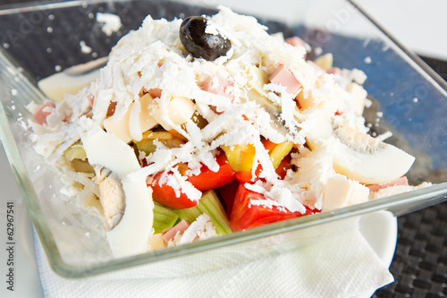 Fresh salad in a bowl