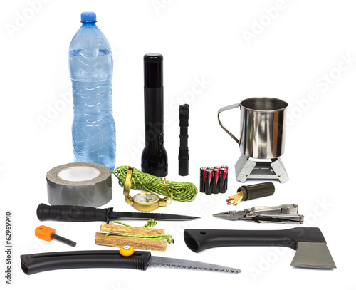 Survival kit with emergency supplies