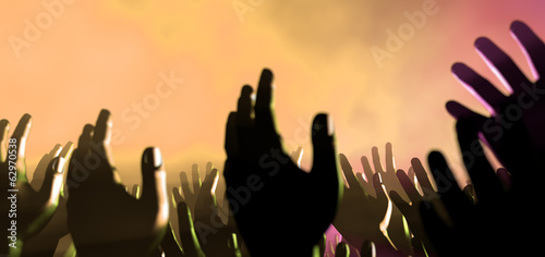 фотографія Audience Hands And Lights At Concert