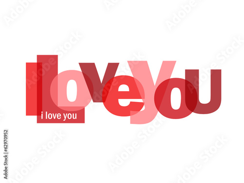 "I LOVE YOU" Letter Collage (card romance valentine’s day heart)