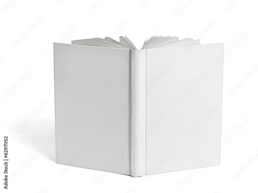 Naklejka premium book notebook textbook white blank paper template