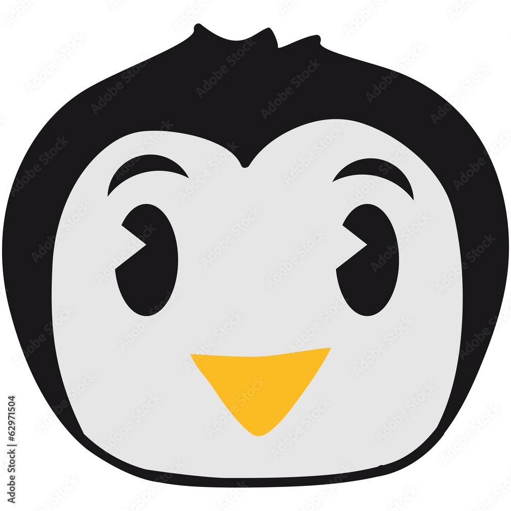 Fototapeta premium Süßes Kleines Pinguin Kind Baby Gesicht
