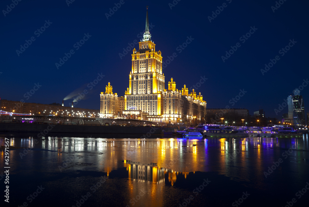 Obraz premium Night Moscow