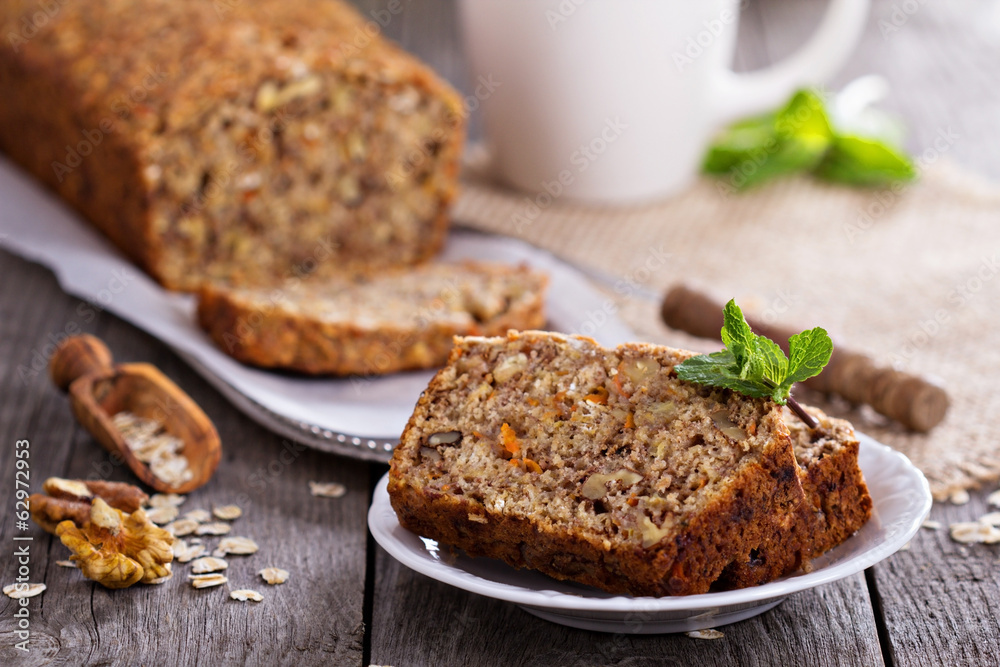Vegan banana carrot bread Vegan banana carrot bread