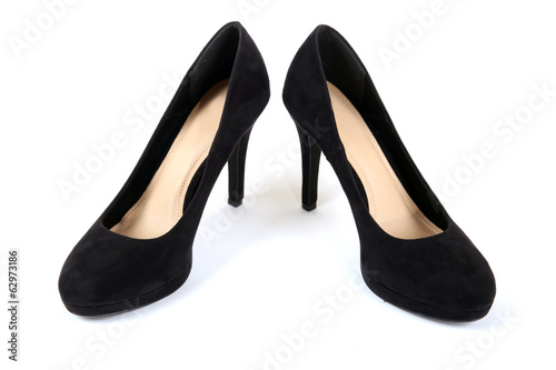 Fashionable female suede shoes