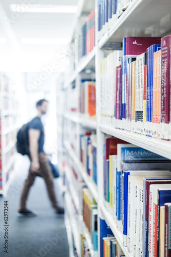 Obraz na płótnie Books at a library