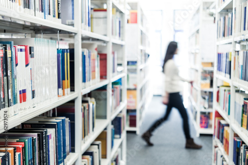 Obraz na płótnie Books at a library