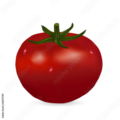 Tomato isolated on white background