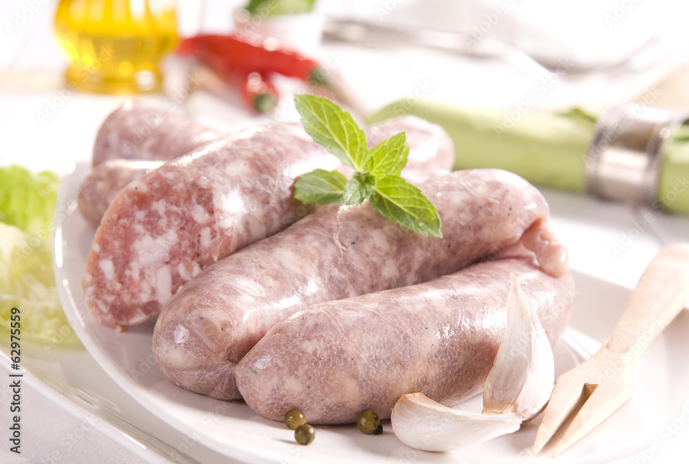 Raw saausage Raw saausage
