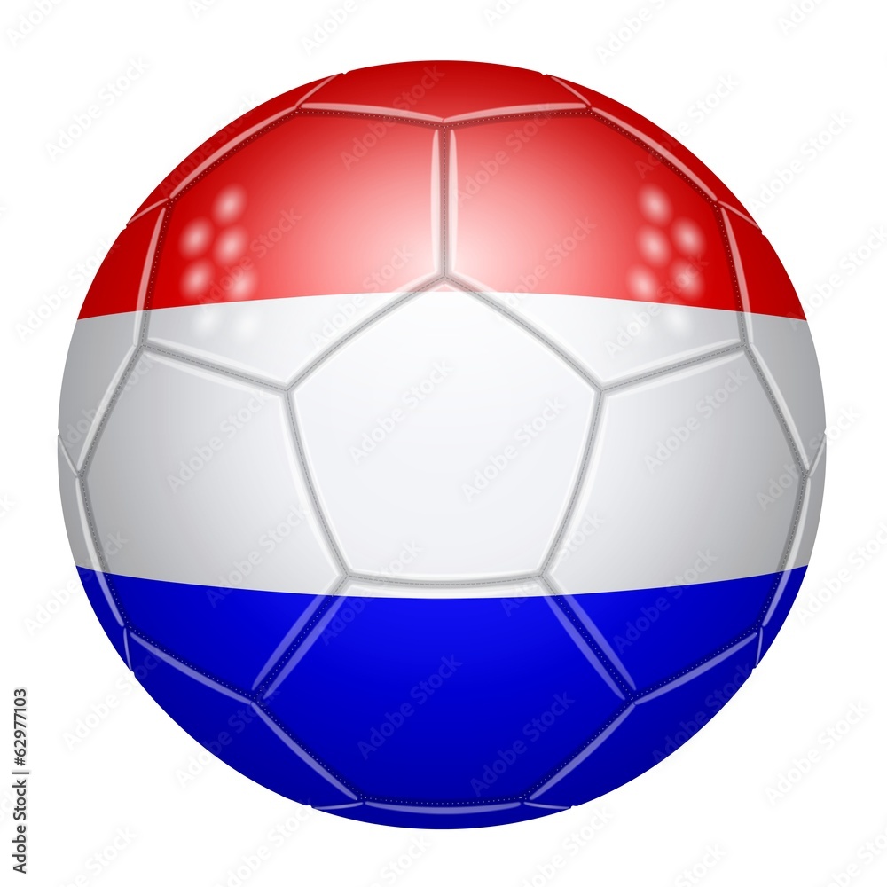 Soccer ball at the colors of the Netherlands Soccer ball at the colors of the Netherlands