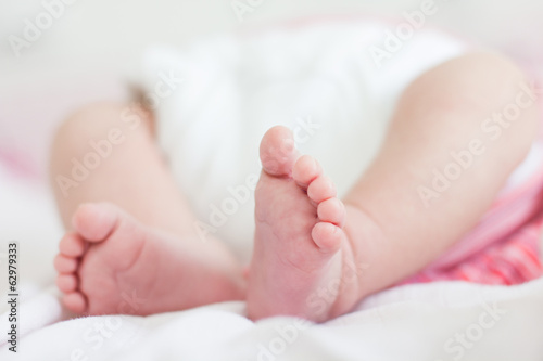 newborn baby feet © mitarart
