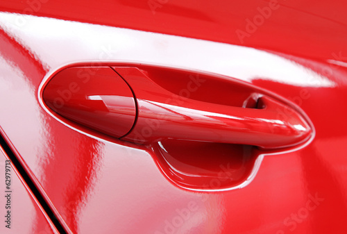 Red car handle